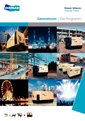 Agregaty prądotwórcze z silnikiem wysokoprężnym Doosan G60-IIIA 
