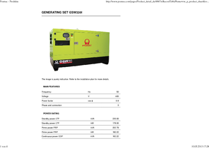 Agregaty prądotwórcze z silnikiem wysokoprężnym PRAMAC Lifter GSW 220 I