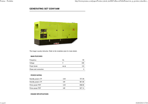 Agregaty prądotwórcze z silnikiem wysokoprężnym PRAMAC Lifter GSW 730 M
