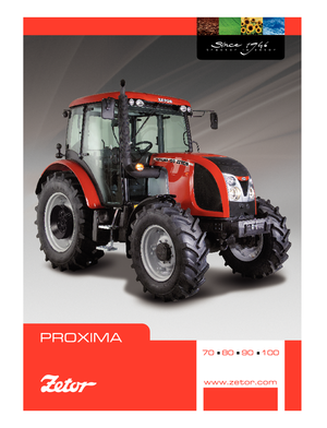 Traktory z napędem 4WD Zetor Proxima 100 HR