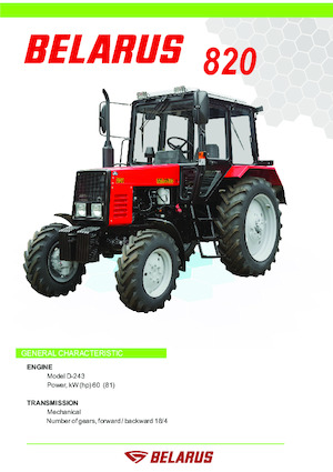 Traktory z napędem 2WD Belarus 820