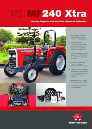 Traktory z napędem 2WD Massey Ferguson MF 240 Xtra