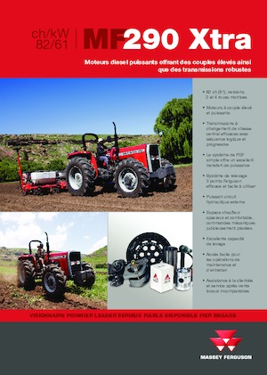 Traktory z napędem 2WD Massey Ferguson MF 290 Xtra