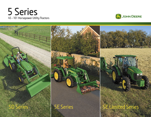 Traktory z napędem 4WD John Deere 5065E