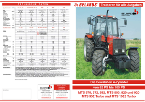 Traktory z napędem 4WD Belarus 572