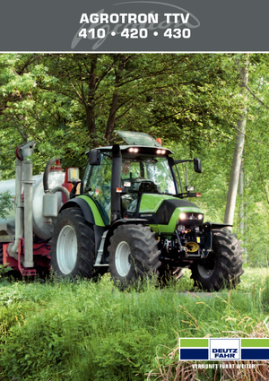 Traktory z napędem 4WD DEUTZ-FAHR Agrotron TTV 420 DCR