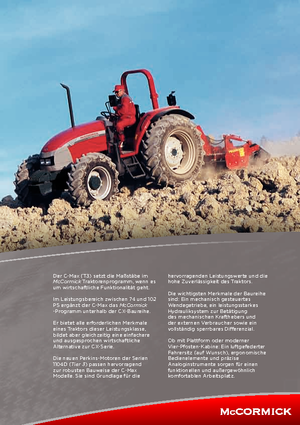 Traktory z napędem 4WD McCormick C 110 Max