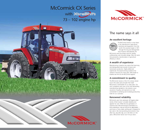 Traktory z napędem 4WD McCormick CX 105