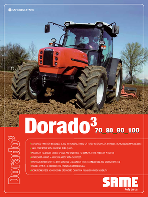 Traktory z napędem 4WD SAME Dorado 70 DT A