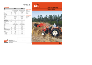 Traktory z napędem 4WD Kioti DS 4110