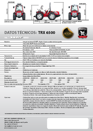 Traktory z napędem 4WD Carraro Ergit TRX 6500