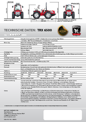 Traktory z napędem 4WD Carraro Ergit TRX 6500