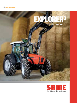 Traktory z napędem 4WD SAME Explorer³ 100 DT