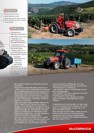 Traktory z napędem 4WD McCormick F 120 XL