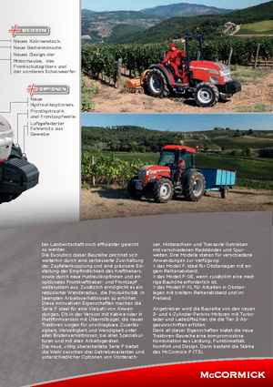 Traktory z napędem 4WD McCormick F 100 GE