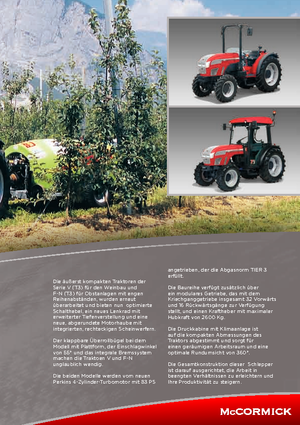 Traktory z napędem 4WD McCormick F 90 N 20