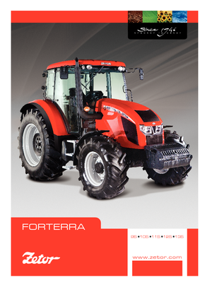 Traktory z napędem 4WD Zetor Forterra 140 HD