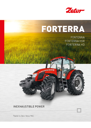 Traktory z napędem 4WD Zetor Forterra 140 HD