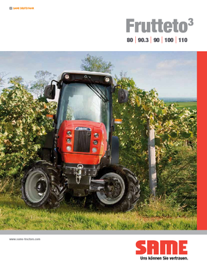 Traktory z napędem 4WD SAME Frutteto³ 110 GS DT