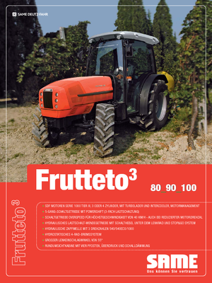 Traktory z napędem 4WD SAME Frutteto³ 100 GS DT