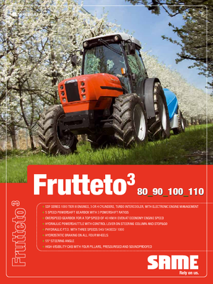 Traktory z napędem 4WD SAME Frutteto³ 90 GS DT