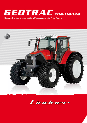 Traktory z napędem 4WD Lindner Geotrac 124