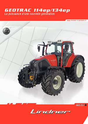 Traktory z napędem 4WD Lindner Geotrac 114 ep
