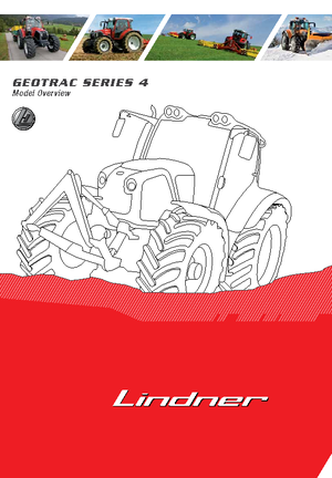 Traktory z napędem 4WD Lindner Geotrac 84