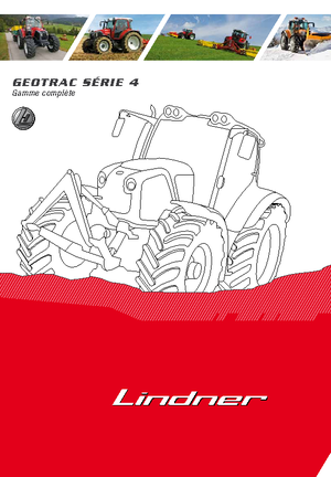 Traktory z napędem 4WD Lindner Geotrac 84