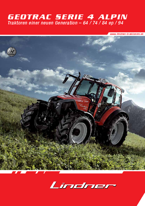 Traktory z napędem 4WD Lindner Geotrac 84 ep