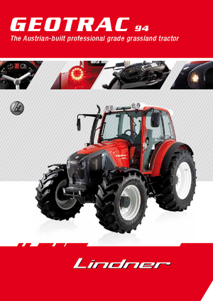 Traktory z napędem 4WD Lindner Geotrac 94