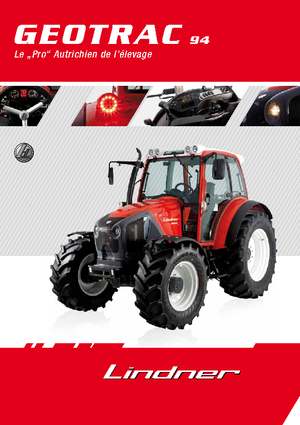 Traktory z napędem 4WD Lindner Geotrac 94