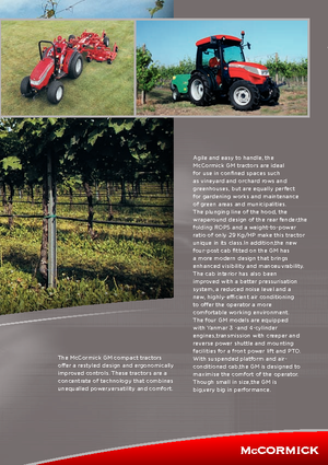 Traktory z napędem 4WD McCormick GM 45