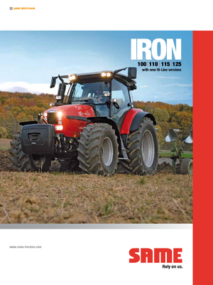 Traktory z napędem 4WD SAME Iron 110 Hi-Line E3