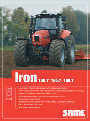 Traktory z napędem 4WD SAME Iron 180.7 Hi-Line