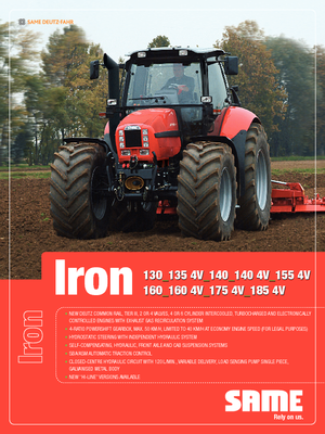 Traktory z napędem 4WD SAME Iron 175 Hi-Line DCR