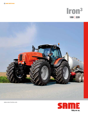 Traktory z napędem 4WD SAME Iron³ 190 DCR