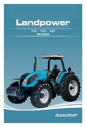 Traktory z napędem 4WD Landini Landpower 165 Techno