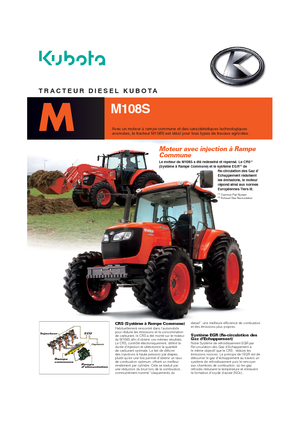 Traktory z napędem 4WD Kubota M 108 S