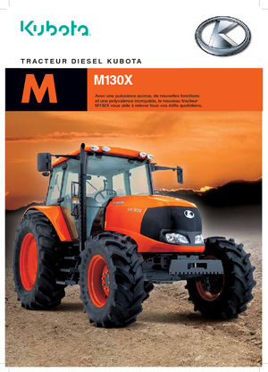 Traktory z napędem 4WD Kubota M 130 X