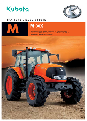 Traktory z napędem 4WD Kubota M 130 X