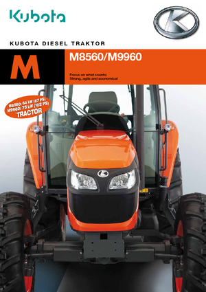 Traktory z napędem 4WD Kubota M 9960 LP