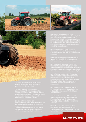 Traktory z napędem 4WD McCormick MC 110