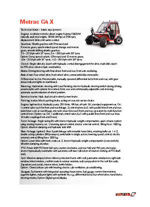 Traktory z napędem 4WD Reform Werke Metrac G 4 X