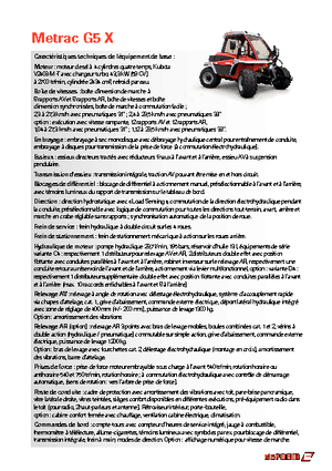 Traktory z napędem 4WD Reform Werke Metrac G 5 X