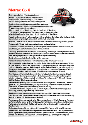 Traktory z napędem 4WD Reform Werke Metrac G 5 X
