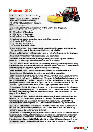 Traktory z napędem 4WD Reform Werke Metrac G 6 X