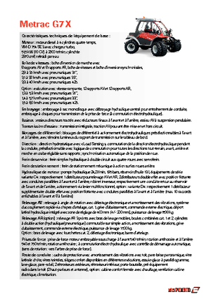 Traktory z napędem 4WD Reform Werke Metrac G 7 X
