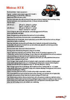 Traktory z napędem 4WD Reform Werke Metrac H 7 X