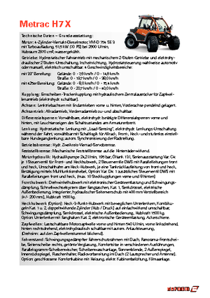 Traktory z napędem 4WD Reform Werke Metrac H 7 X